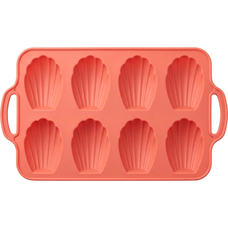 Svfxp Eight Cavity Shell Silicone Madeleine Mold Coral