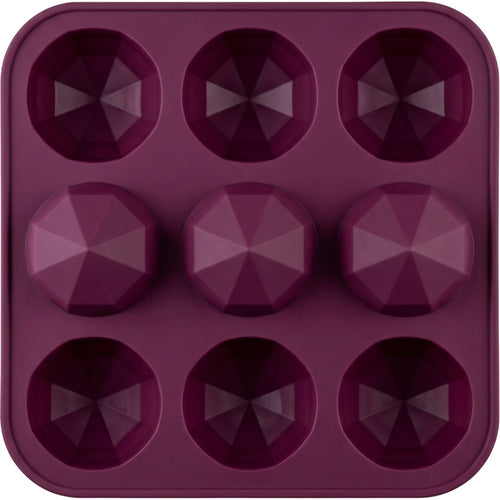 Svfxp Six Cavity Faceted Dome Silicone Mold Plum - Product view