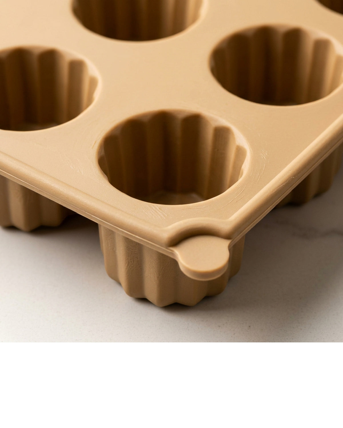 Svfxp Twenty Four Cavity Mini Canele Silicone Mold Sand - Detail view