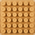 Svfxp Twenty Four Cavity Mini Canele Silicone Mold Sand - Product view